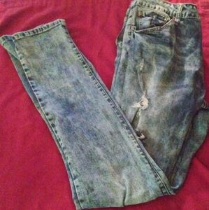 *SOLD*Rue21 Premium Distressed Acid Wash Jeans Men's 34x34-Ripped Denim
